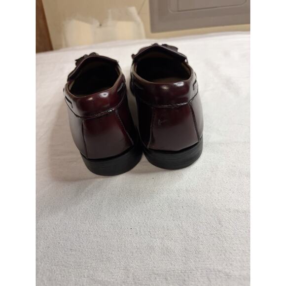 VTG Bostonian Heritage Tassel Loafers Men’s 9.5 /10 Leather Sole Burgundy USA main image 11